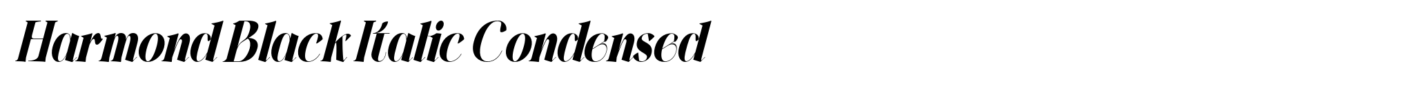 Harmond Black Italic Condensed image